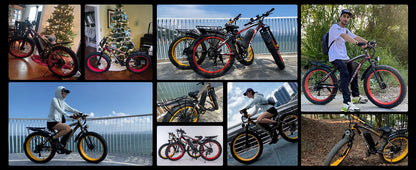 Electric Bike 26"x4.0 All Terrain 34MPH Mountain Bicycle