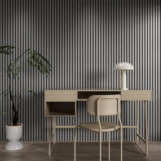 47.2"x23.6" Wooden 3D Fluted Sound Absorbing Wall Paneling