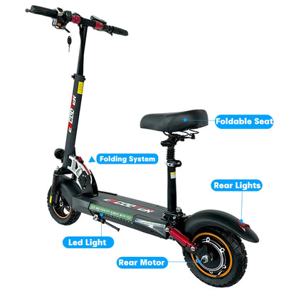 10-Inch Wheels Dual Suspension Foldable Electric Scooter