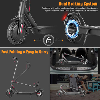 350W Folding Waterproof Commuting Electric Scooters