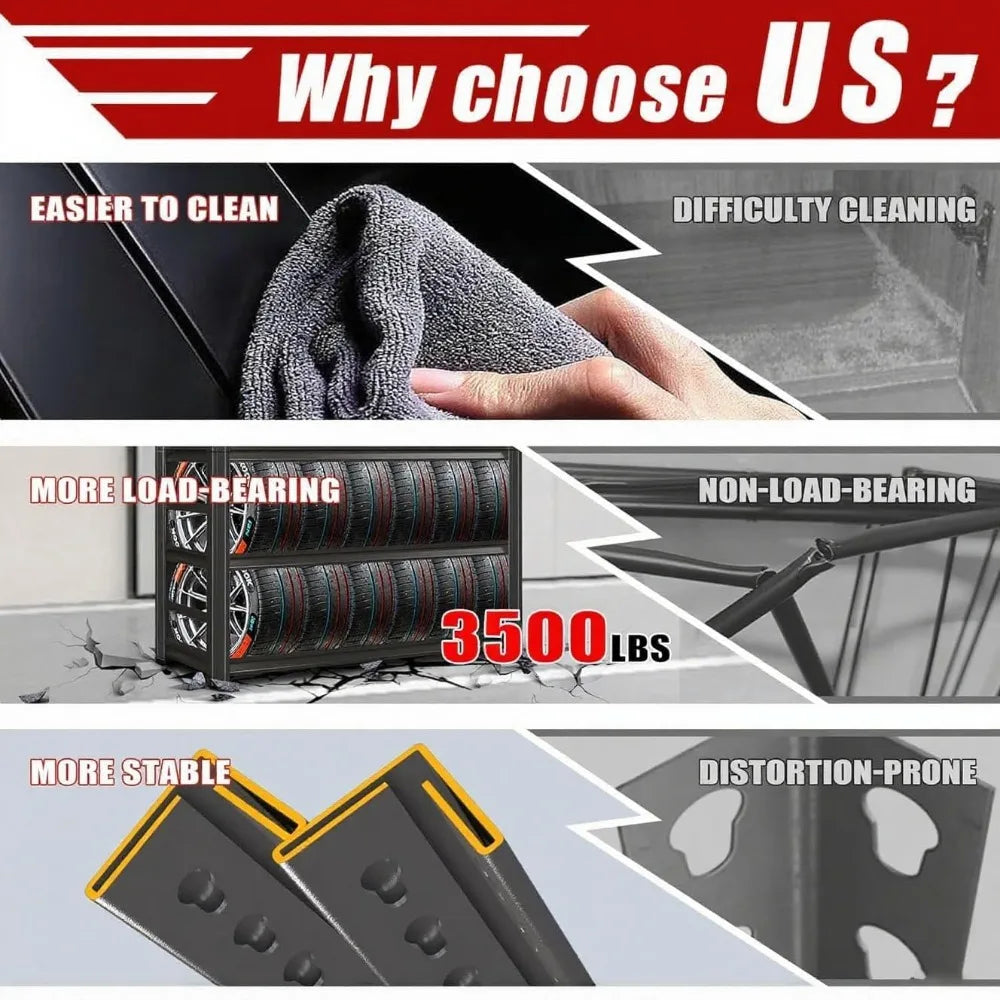 Heavy Duty 5-Tier Steel Garage Shelving Unit