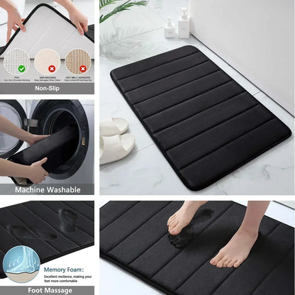 3-pc- Super Water Absorption Non-Slip Floor Rug