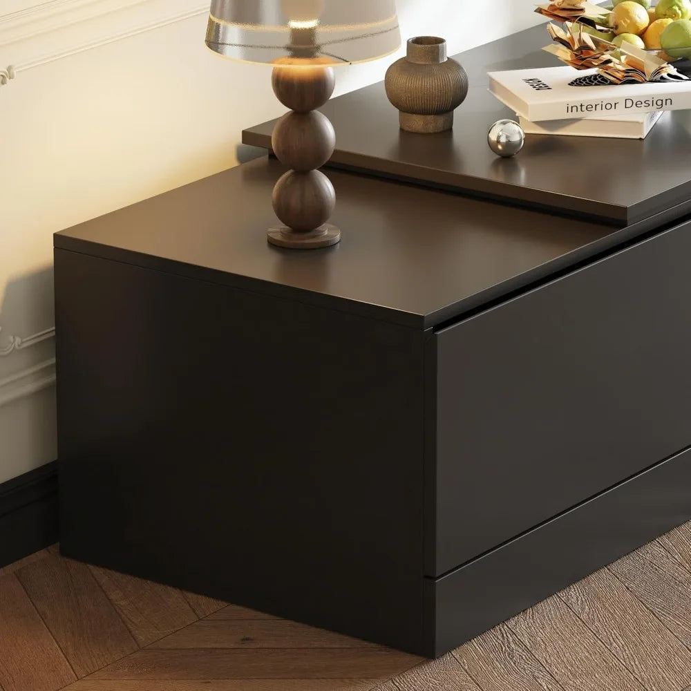 Extendable TV Stand with 2 Drawers