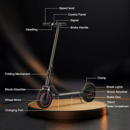 500W 22MPH Adult 10inch Electric Scooter Shock-absorbing