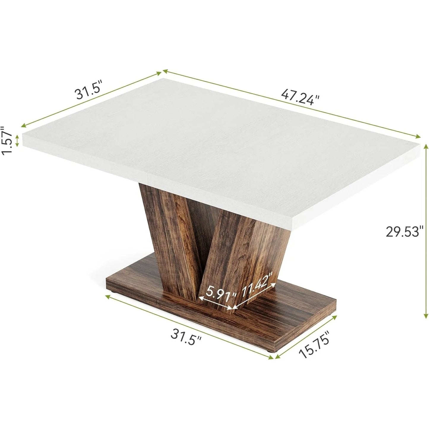 47 Inches Dining Table for Dining Room