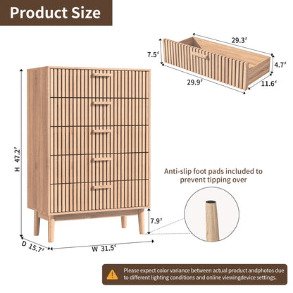 Modern Closet Dressers Chest of Drawers, With 5 Or 6 Drawers