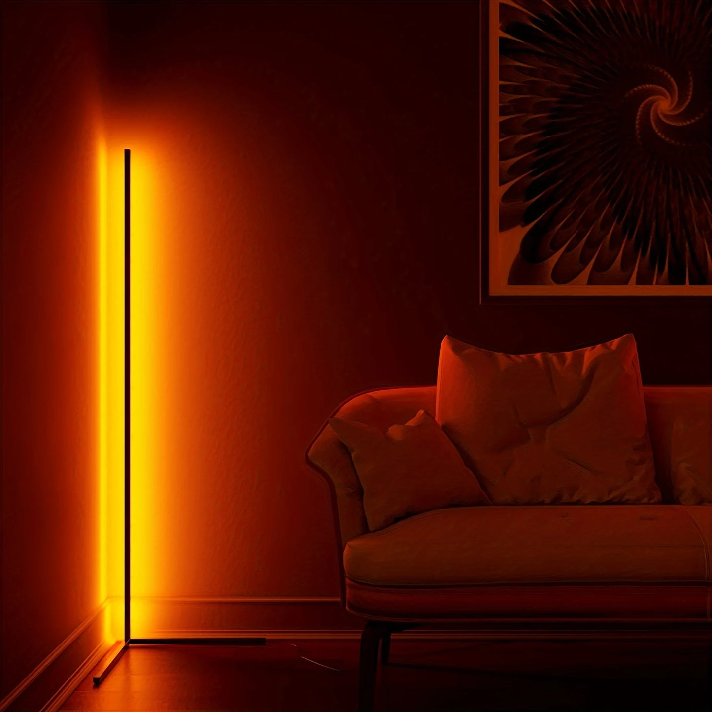 60-Inch  Led Corner Lamp, For Living Room Bedroom Game Room