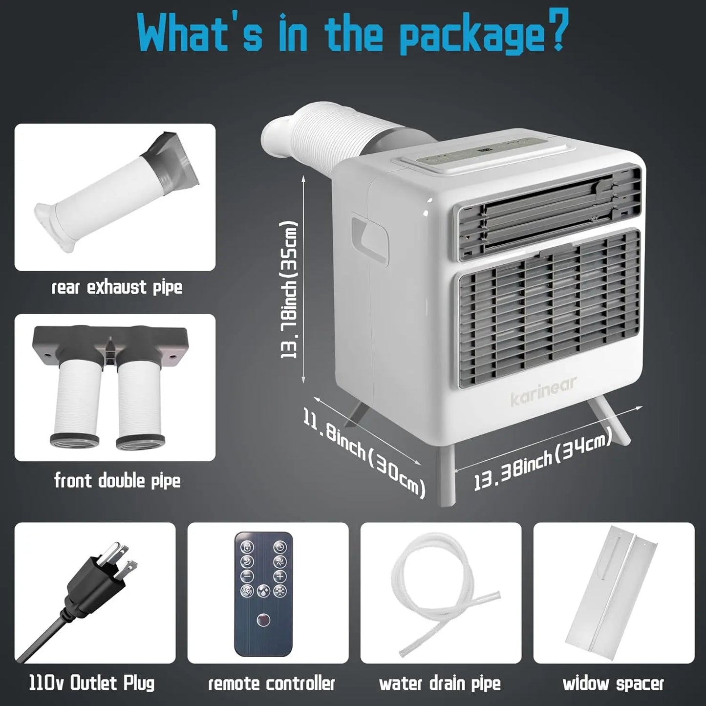 3300BTU Portable Air Conditioner for Camping