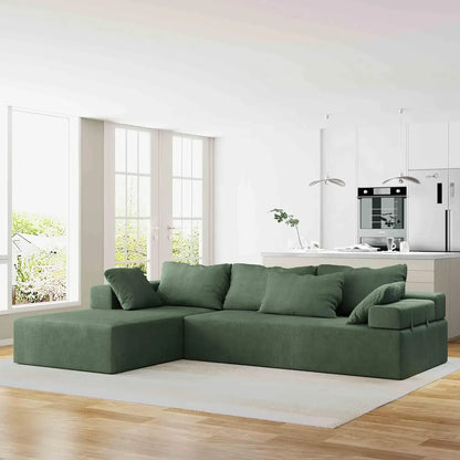 Modern L-Shape Sectional Upholstery Sofa with Comfy Deep Seating