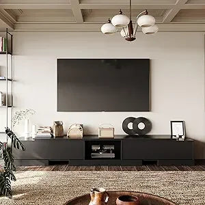 Extendable TV Stand with 2 Drawers