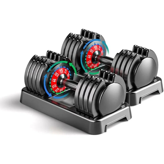 25/55lbs Adjustable Dumbbells Set,