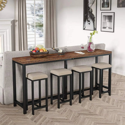 70.9-inch Extra Long Console Table Easy Assembly