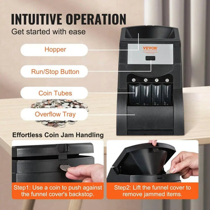 Coin Sorter Machine Sorts up to 230 Coins per Minute