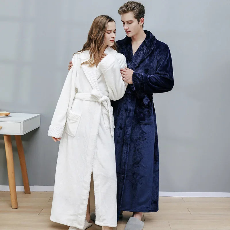 Bath Bathrobes Men Women Pajamas Shower Robe Bath Towels