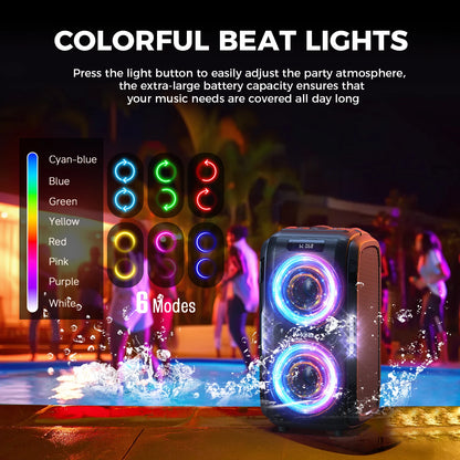 250W PEAK Large Bluetooth Speaker Massive 120dB/12