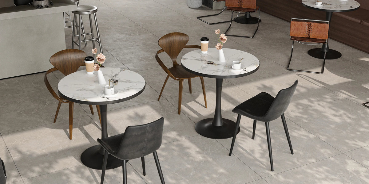 Leisure Round Coffee Table for 2-3 People