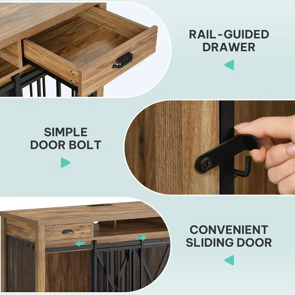 63 Inch Heavy Duty Wooden Cage Furniture