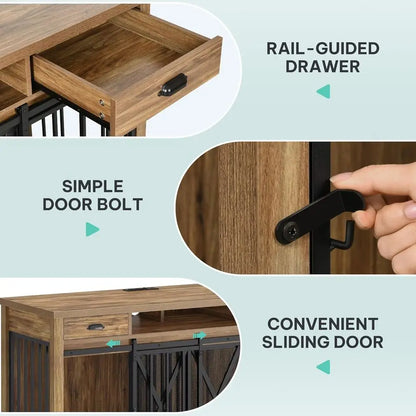 63 Inch Heavy Duty Wooden Cage Furniture