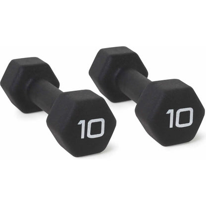 10lb Pair Non-Slip Quiet Hand Weights for Home Gym