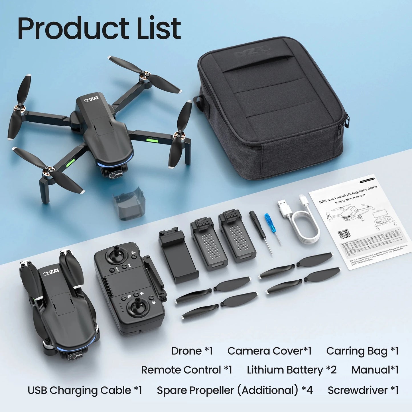 GPS Drone with 4k Camera for Adults 5G Wi-Fi Transmission