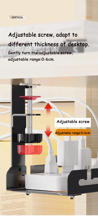 Telescopic Under Table Storage Rack Organizer
