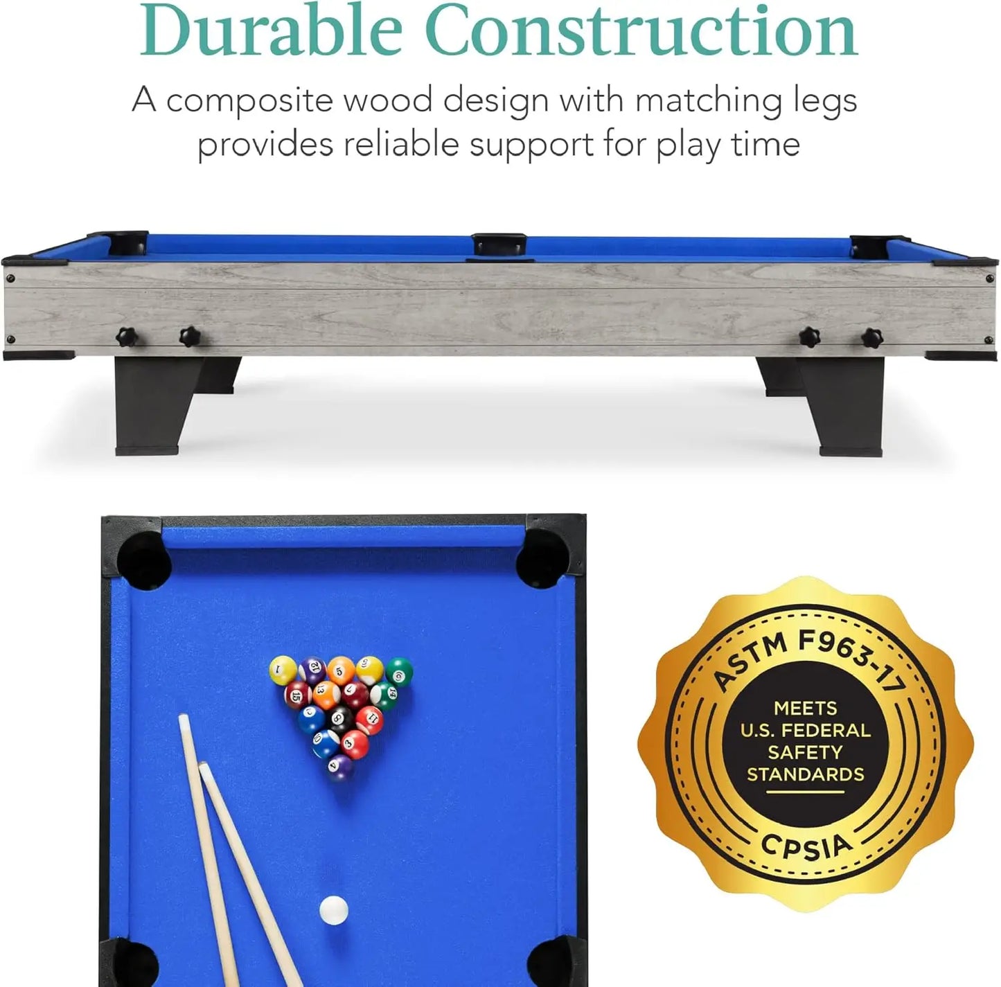 40in Pool Arcade Game Table for Living Room
