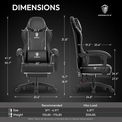 Gaming Chair with Pocket Spring Cushions