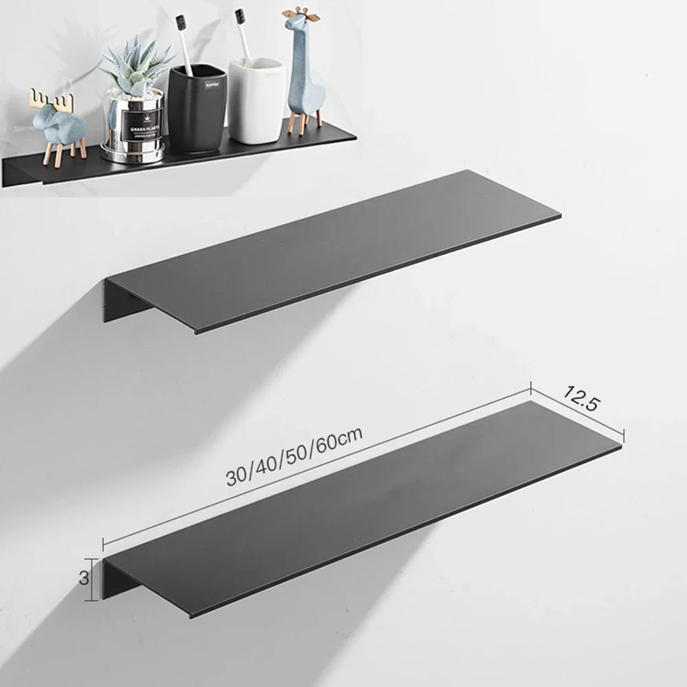 30/40/50CM Bathroom Shelf Aluminum Floating Shelves