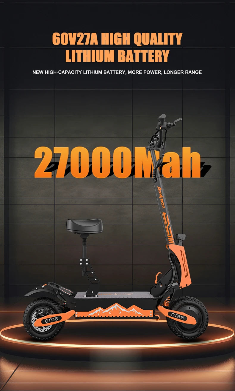 5600W Adult Electric Scooter Dual Motor Top Speed 46MPH