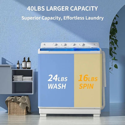 40Lbs Compact Washing machine