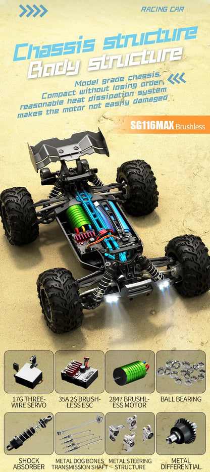 4WD RC Professional Racing 2.4G High Speed Off-Road Drift Car