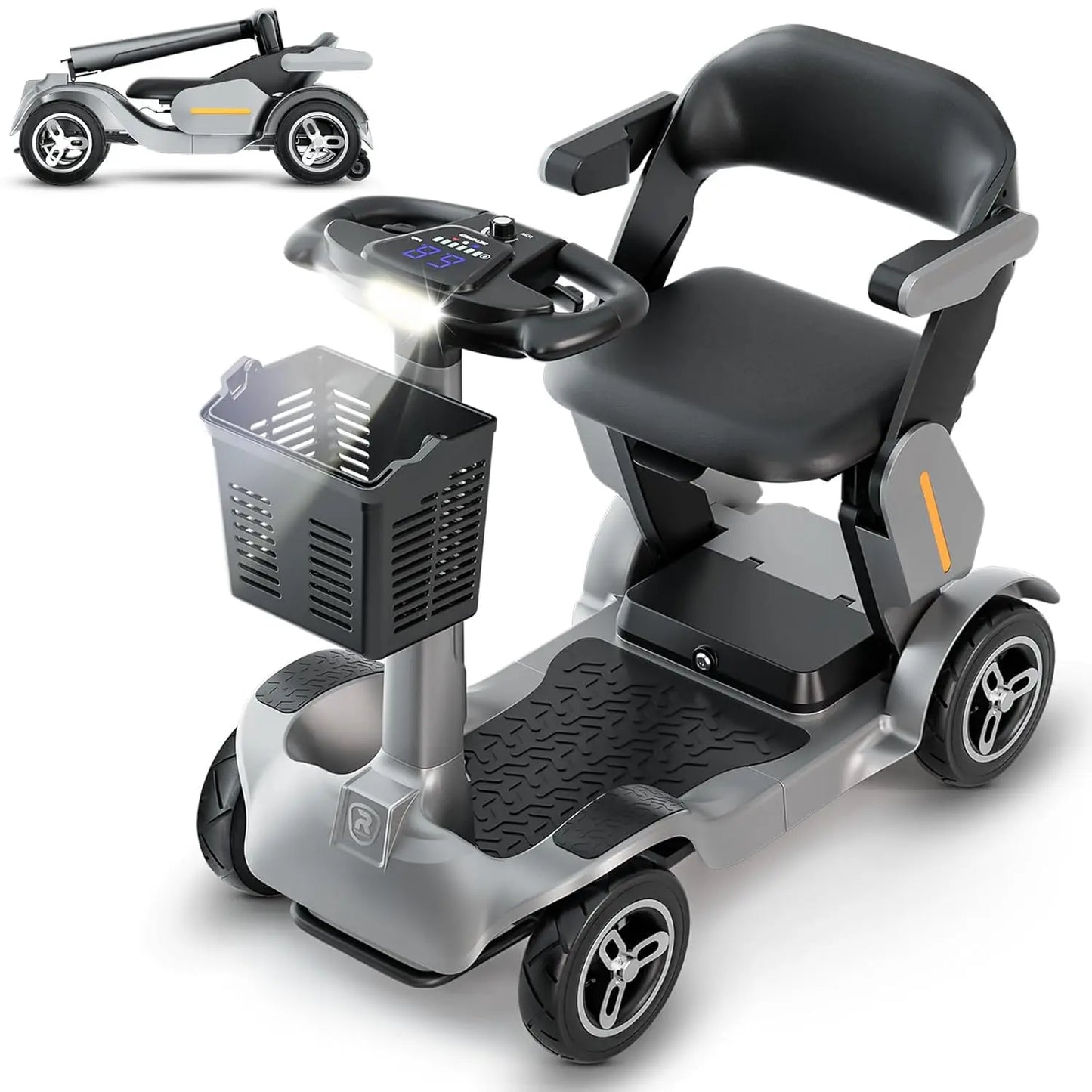 Scooter, Electric Powered Wheelchair with 35Mile Long Range