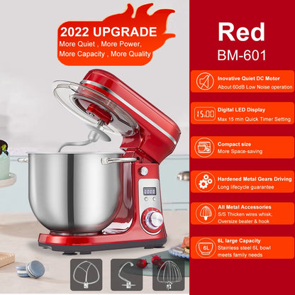 6-Speed, 1200 W Kitchen Food Mixer