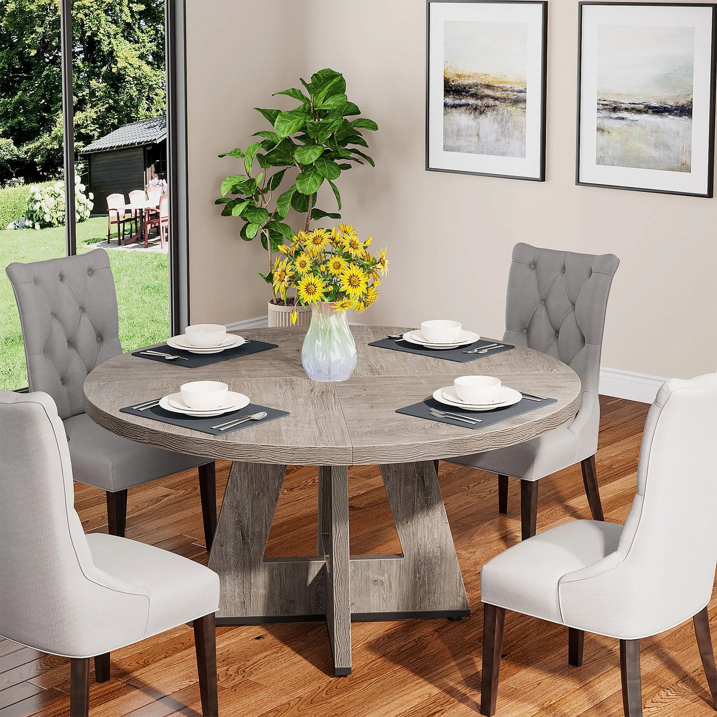 47 Inch Round Dining Table
