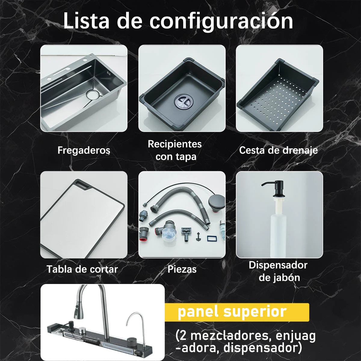 304 Stainless Steel Waterfall Kitchen Sink