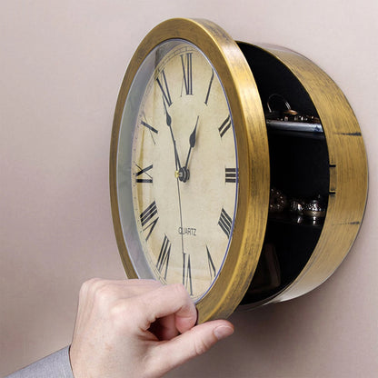 Hidden Safes Wall Clock with Secret Compartment Simple