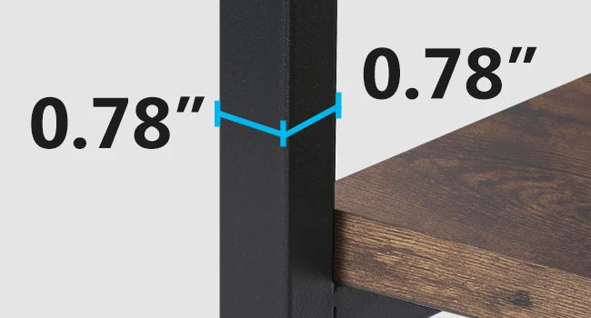 70.8 inch Tall Industrial 5-Tier Etagere Bookcase