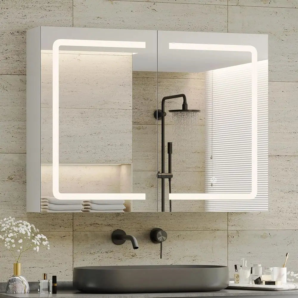 31.5''x23.6'' Medicine Cabinet with Led Lights