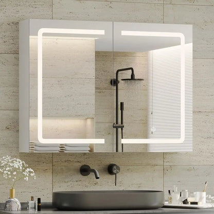 31.5''x23.6'' Medicine Cabinet with Led Lights