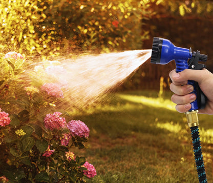 3/4 in. x 50 ft.   Expandable Garden Hose with 7 Function Spray Nozzle