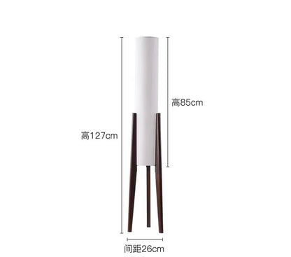 Zen Floor Lamp Japanese style light fabric shade lamp