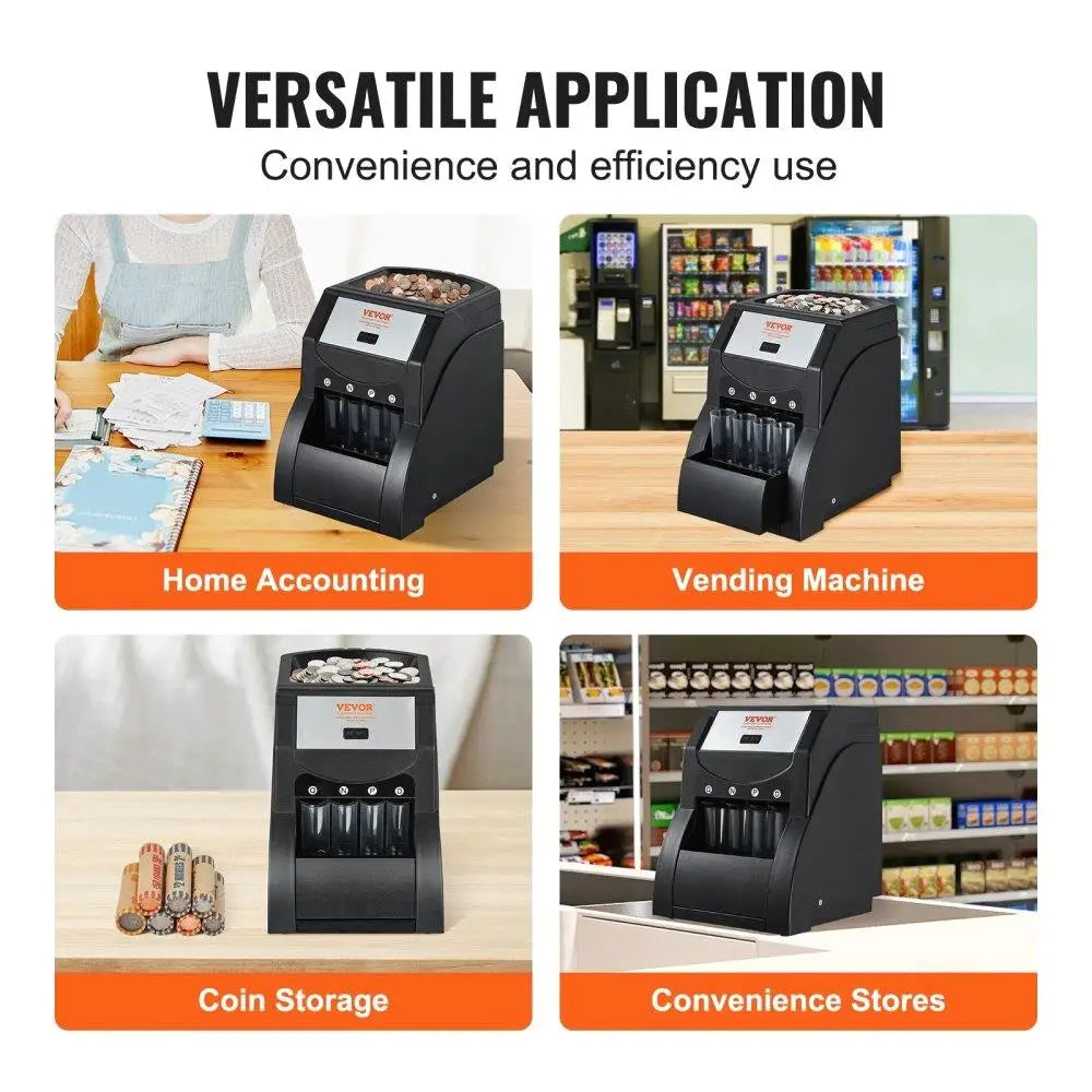 Coin Sorter Machine Sorts up to 230 Coins per Minute