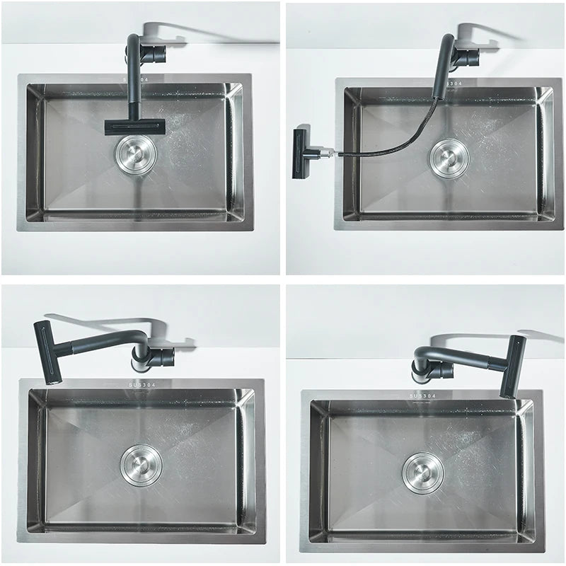 Kitchen Faucet Flexible Pull Out Water Mixer Tap