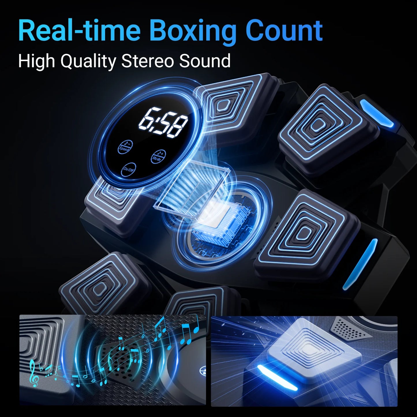 Musical boxing machine, suitable for both adults and children