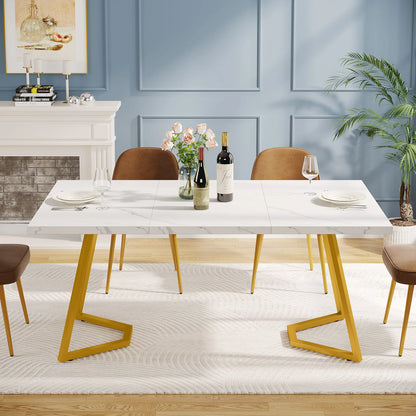 63-Inch Rectangular Dining Table for 4 to 6 people