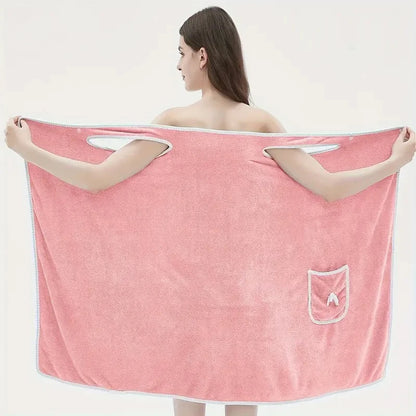 Wearable Bath Towel Skirt for Adults.