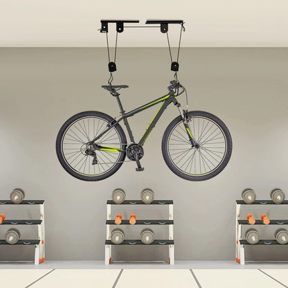 Wall Suspension Display Rack, Bicycle Storage Elevator.