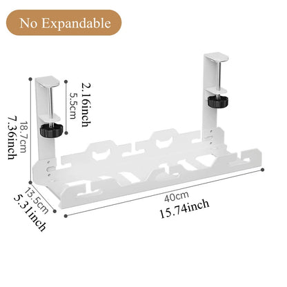 Telescopic Under Table Storage Rack Organizer