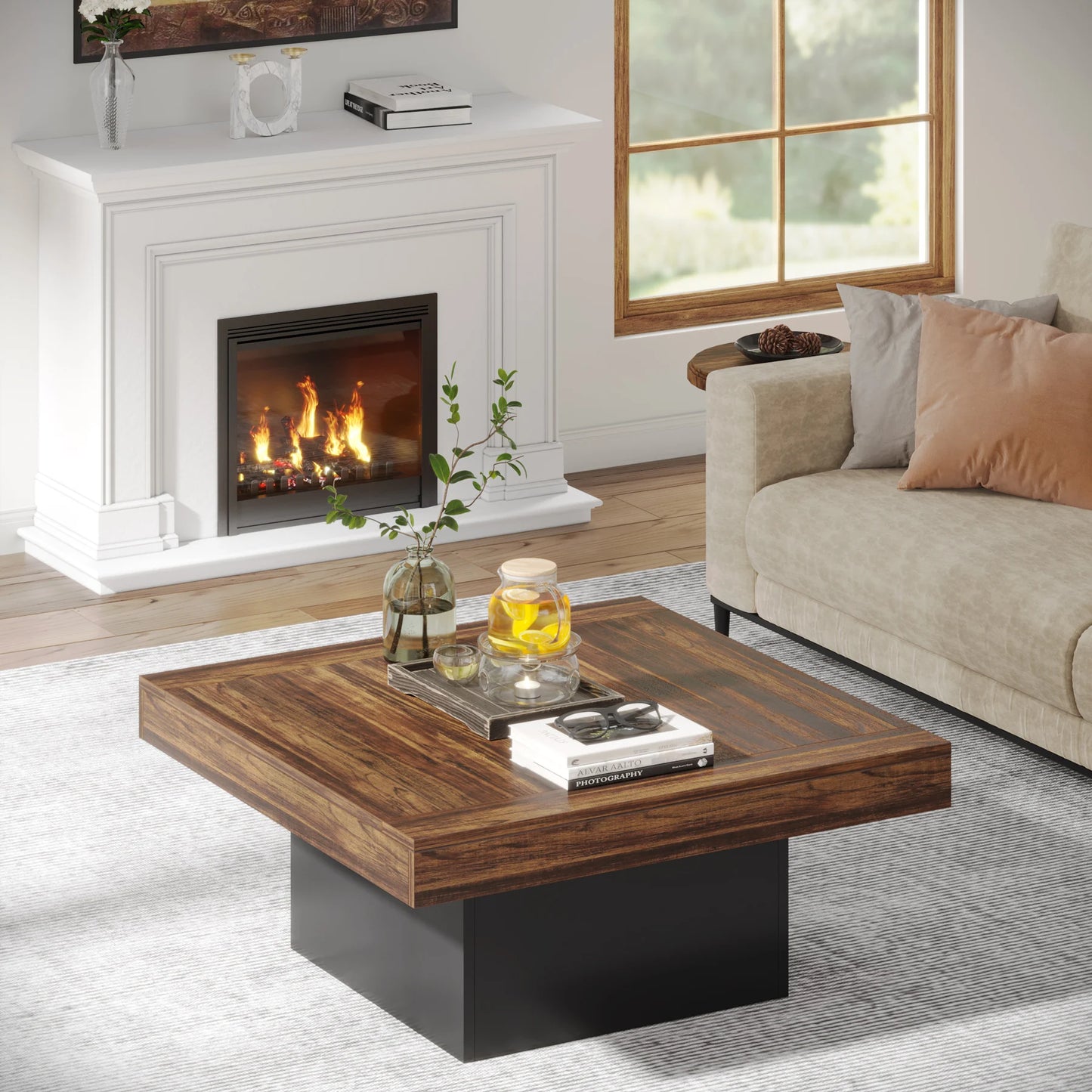 Coffee Table with LED lighting