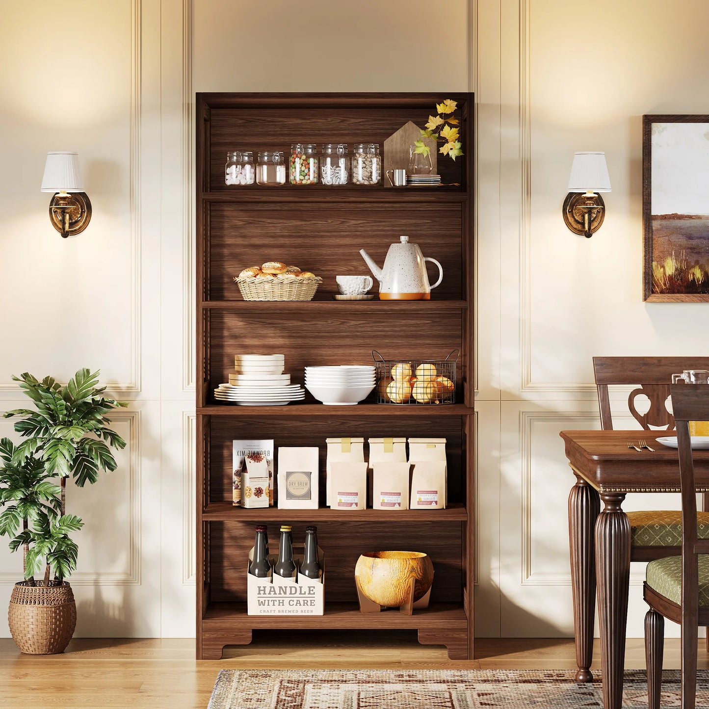 71 Inches Industrial Bookshelf